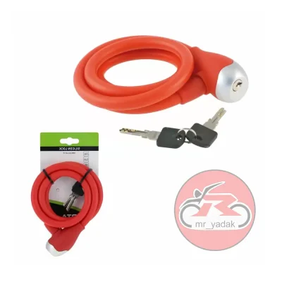 قفل کابل دوچرخه ای سرفلزی موتورسیکلت