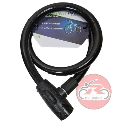 قفل کابلی ضخیم موتورسیکلت