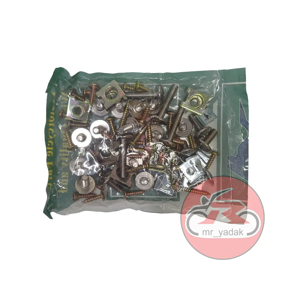 پیچ ومهره کامل فلاپ موتورسیکلت بیکلاچ ویو (2) پیچ ومهره کامل فلاپ موتورسیکلت بیکلاچ ویو