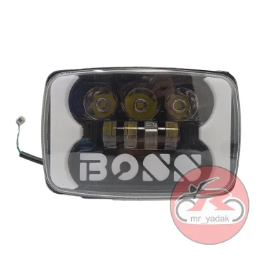 بلوری چراغ جلو ال ای دی BOSS کد 08 مناسب برای موتورسیکلت