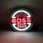 بلوری گرد 7 اینچ BOSS کد 06 مناسب برای موتورسیکلت و ماشین - Image 3