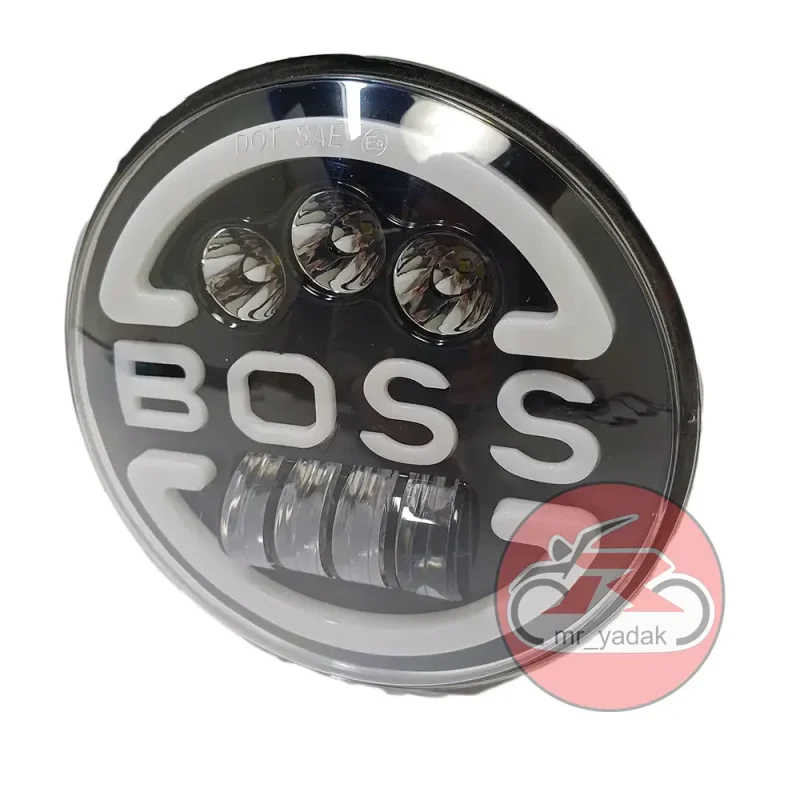 پروژکتور گرد 7 اینچ BOSS مناسب برای موتورسیکلت و ماشین