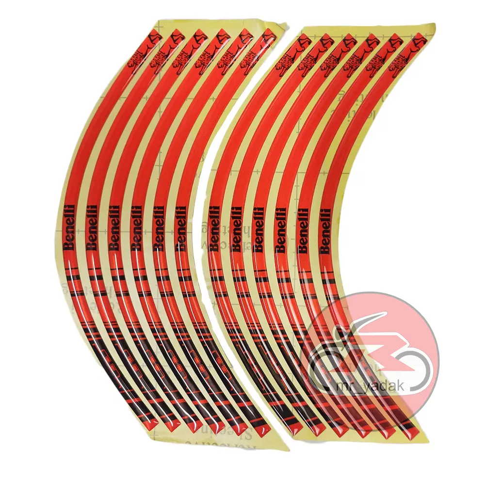 برچسب دور رینگ ژله ای موتورسیکلت بنلی 347-سبز،نقره ای،مشکی،قرمز (1) برچسب دور رینگ ژله ای موتورسیکلت بنلی