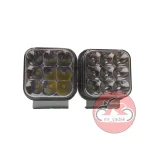 پروژکتور 9 ال ای دی پلیسی مربعی کد 06 ست 2عددی