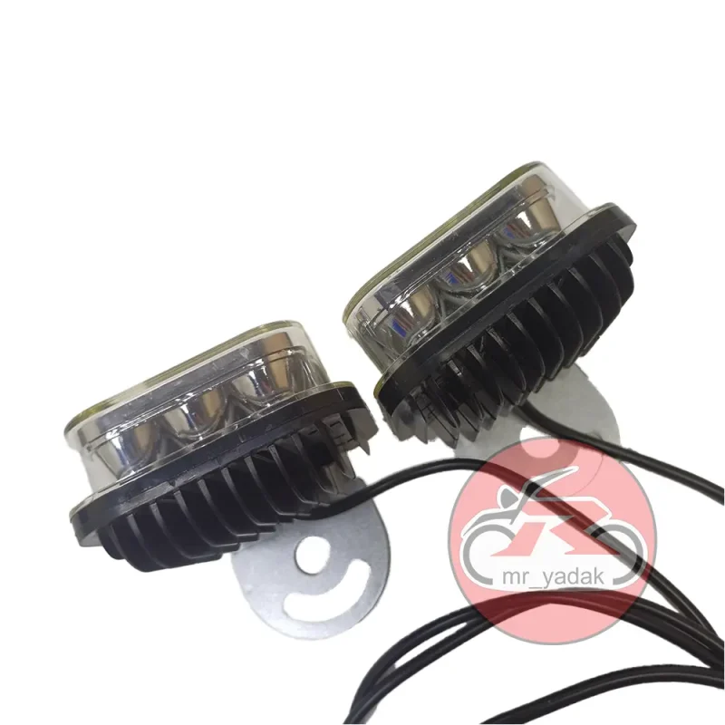 پروژکتور 9 ال ای دی پلیسی مربعی کد 07 ست 2عددی