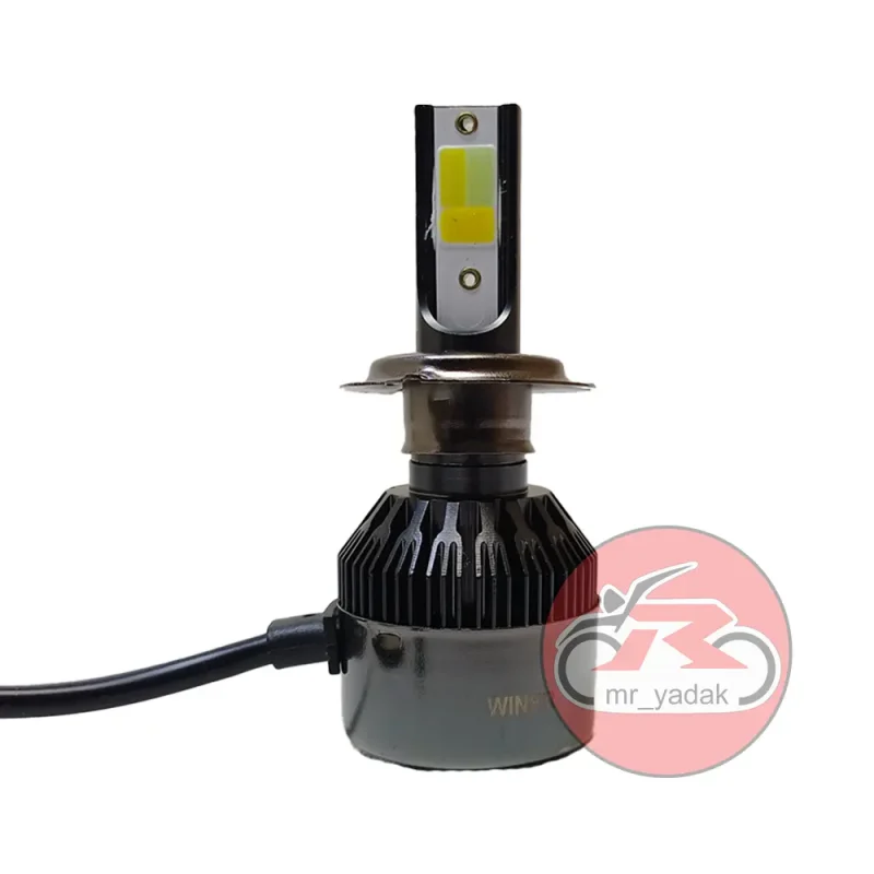 هدلایت 3 رنگ 4 حالته فن دار پایه H7 کد 15