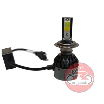هدلایت 3 رنگ 4 حالته فن دار پایه H7 کد 15